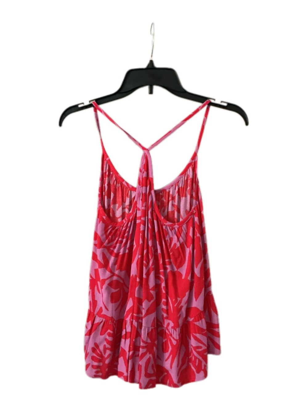 LOFT Lavender and Red Floral Spaghetti-Strap Racerback Camisole - Picture 2 of 5